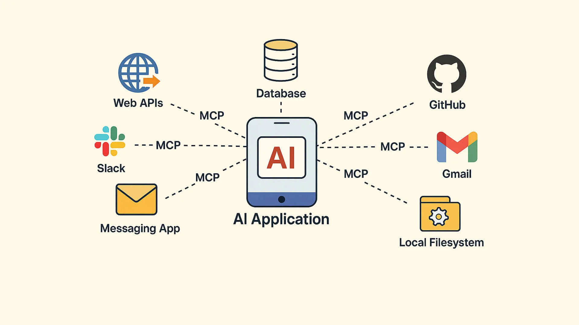 AI neural network visualization — MCP and AI agents