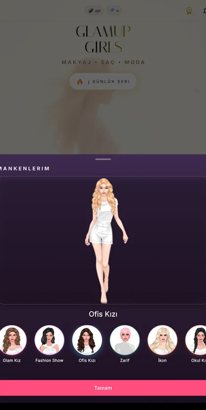 GlamUp Girls — Manken seçimi